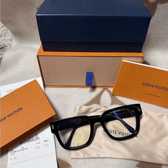 Louis Vuitton Z1597E Sunglasses Escape Blu-ray Glasses Black LV